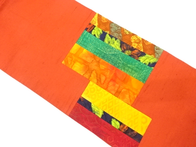 JAPANESE NAGOYA OBI / WOVEN FLOWER